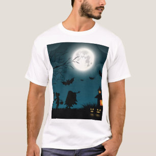 Halloween Pumpkins: Dark Castle Blue Moon T-Shirt