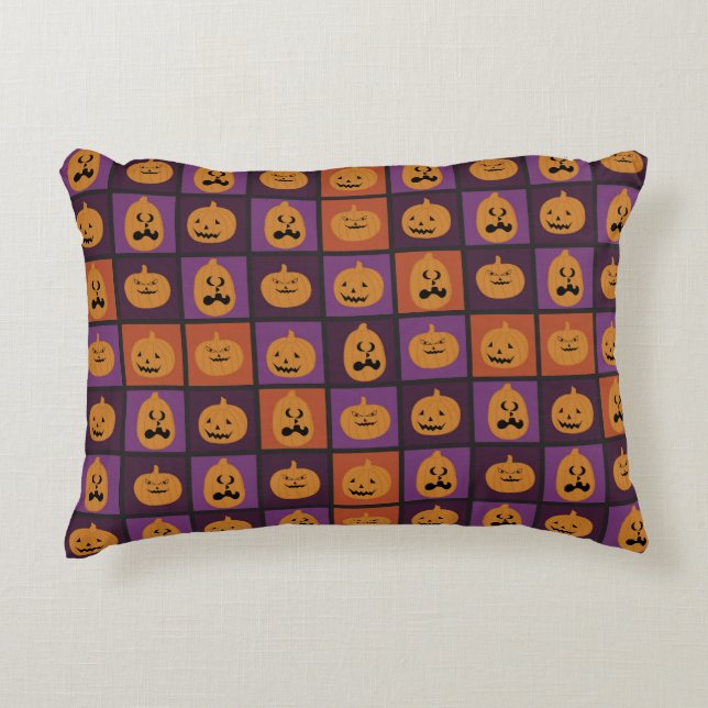 Halloween pumpkins decorative cushion (Front)