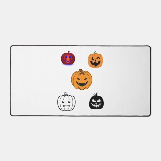 Halloween Pumpkins    Desk Mat (Front)