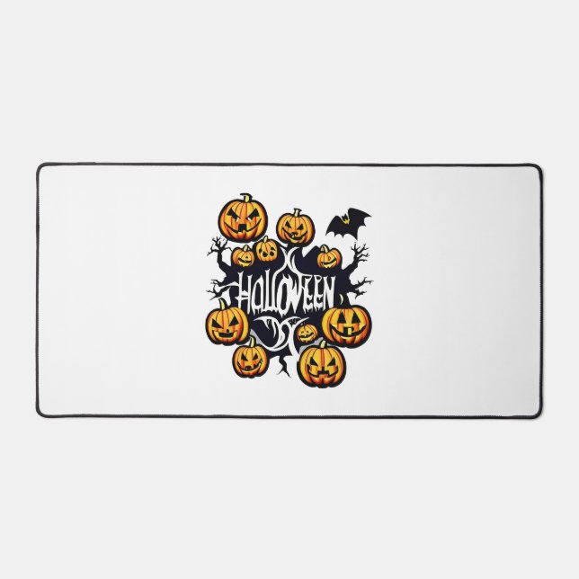 Halloween pumpkins          desk mat (Front)