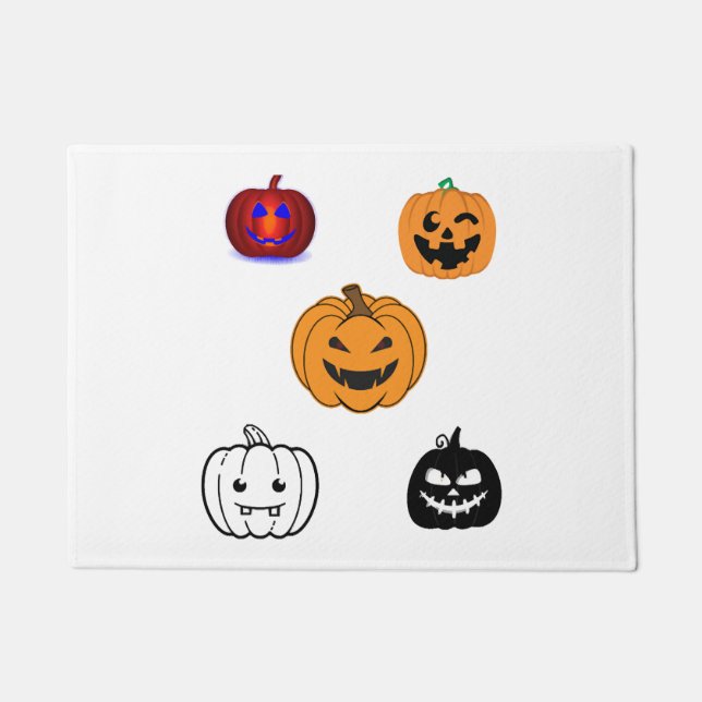 Halloween Pumpkins    Doormat (Front)