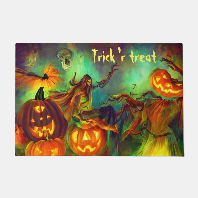 Halloween Pumpkins Doormat (Front)