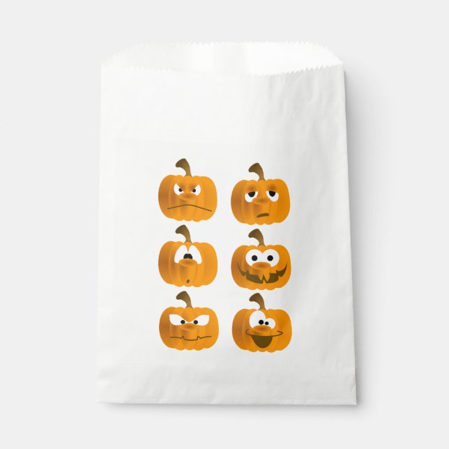 Halloween Pumpkins Favour Bags (Front)