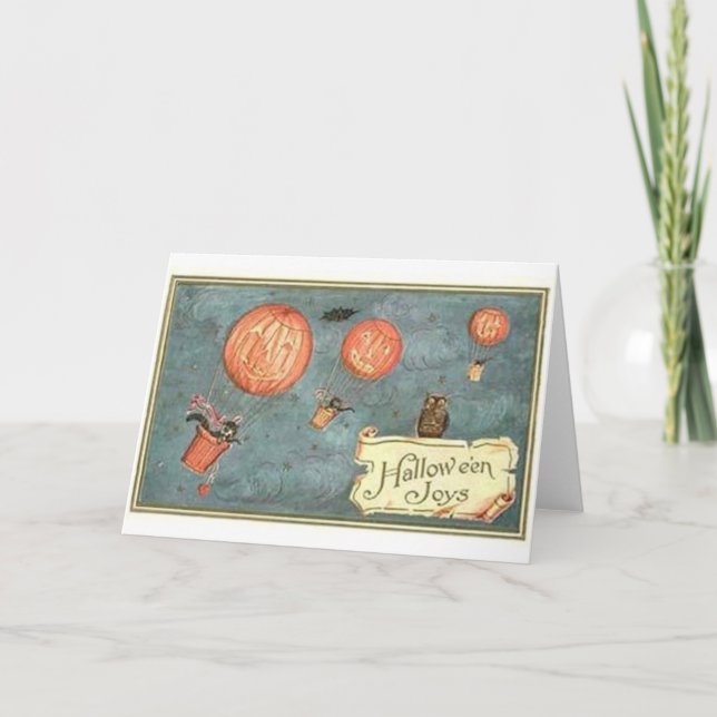 Halloween Pumpkins Flying Card (Front)
