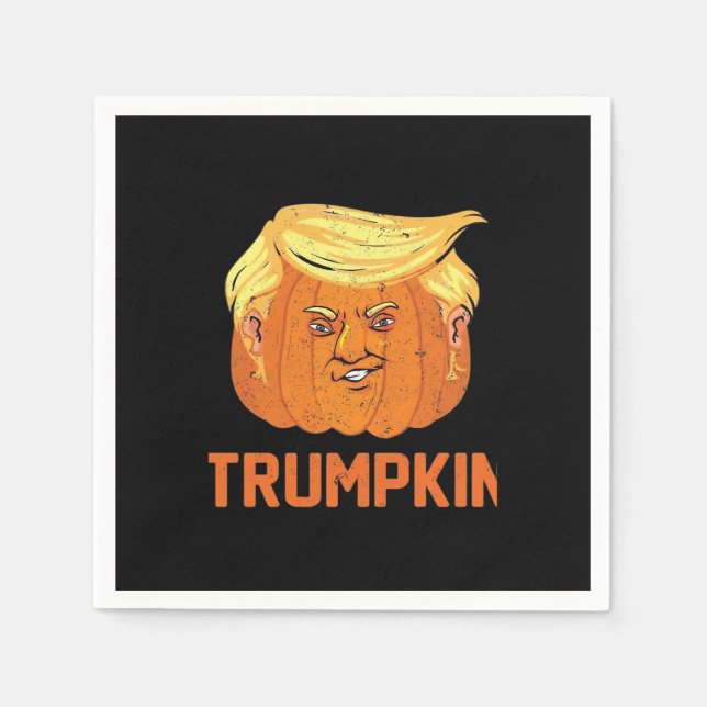 Halloween Pumpkins Funny Trumpkin Napkin (Front)