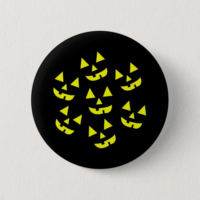 Halloween Pumpkins Jack O' Lantern 6 Cm Round Badge (Front)