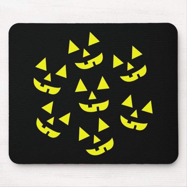 Halloween Pumpkins Jack O' Lantern Mouse Mat (Front)
