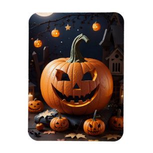 Halloween pumpkins magnet