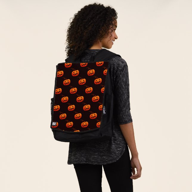 Halloween Pumpkins, Orange Pumpkins Trick Or Treat Backpack (Worn)