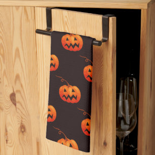 Halloween Pumpkins, Orange Pumpkins Trick Or Treat Tea Towel