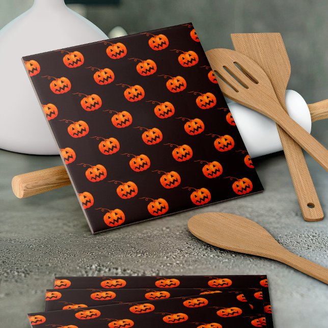 Halloween Pumpkins, Orange Pumpkins Trick Or Treat Tile (Creator Uploaded)
