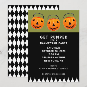 Halloween Pumpkins Party Invitation