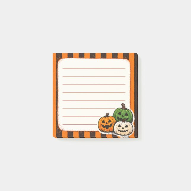 Halloween Pumpkins Post-it Notes (Front)