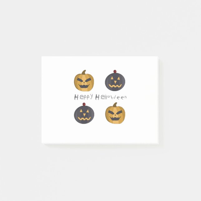 Halloween Pumpkins Post-it Notes (Front)