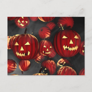 Halloween Pumpkins Postcard