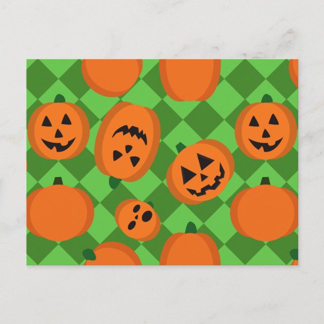 Halloween Pumpkins Postcard (Front)