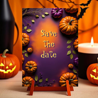 Halloween Pumpkins Postcard