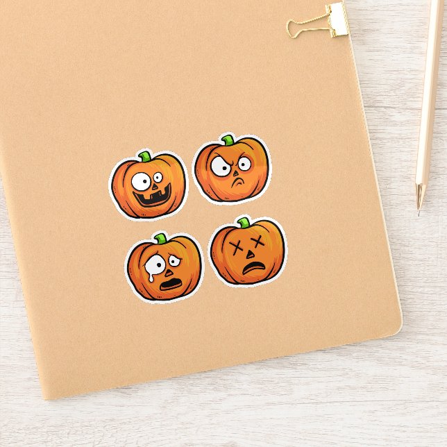 Halloween Pumpkins stickers (Notebook)