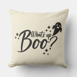 Halloween Pun - Whats up boo? Cushion