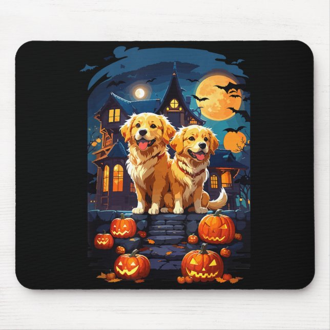 Halloween puppies  mouse mat (Front)