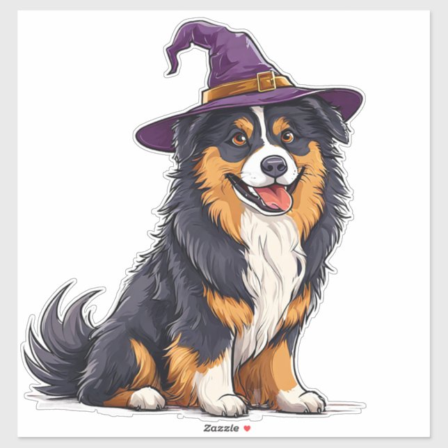 Halloween Puppy Costume Cute Dog Witch Style (Sheet)