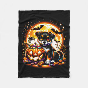Halloween Puppy Dog T-Shirt5 Fleece Blanket