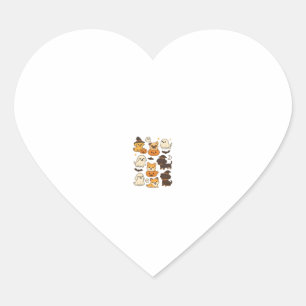 Halloween Puppy Love � Kawaii Dog Art Classic T-Sh Heart Sticker