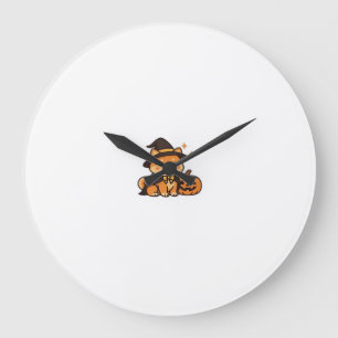 Halloween Puppy Love � Kawaii Dog Art Classic T-Sh Large Clock
