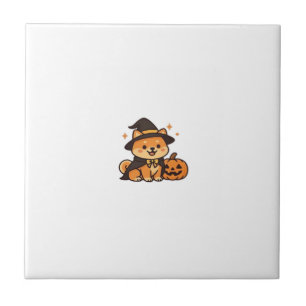 Halloween Puppy Love � Kawaii Dog Art Classic T-Sh Tile