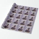 Halloween Purple Candles Bats Spooky Scary Wrapping Paper<br><div class="desc">Halloween Purple Candles Bats Spooky Scary Wrapping Paper. Can be customised to your preference. Great for parties and celebrations. Matching items available. Happy Halloween.</div>