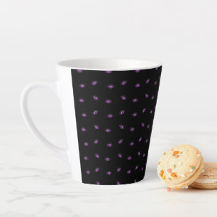 Halloween, Purple Eyes, Trick Or Treat, Boo Latte Mug