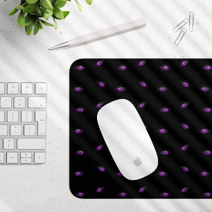 Halloween, Purple Eyes, Trick Or Treat, Boo Mouse Mat