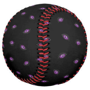 Halloween, Purple Eyes, Trick Or Treat, Boo Softball