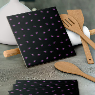 Halloween, Purple Eyes, Trick Or Treat, Boo Tile