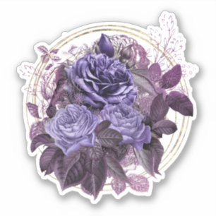 Halloween Purple Gothic Roses