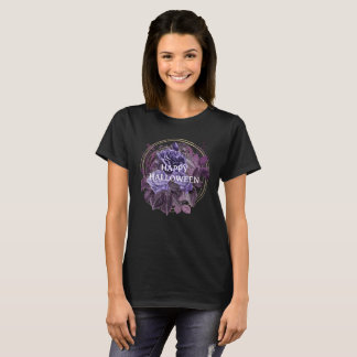 Halloween Purple Gothic Roses T-Shirt
