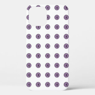 Halloween Purple Polka Dot Eyes iPhone 12 Pro Case