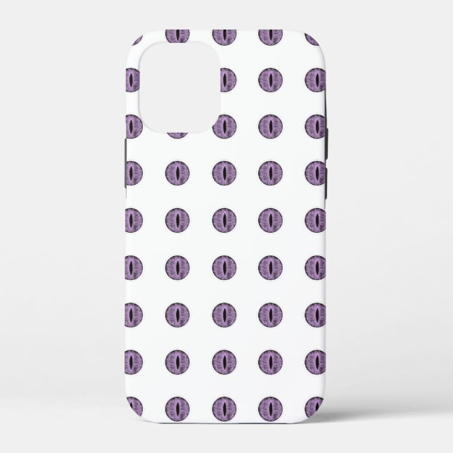 Halloween Purple Polka Dot Eyes Case-Mate iPhone Case (Back)