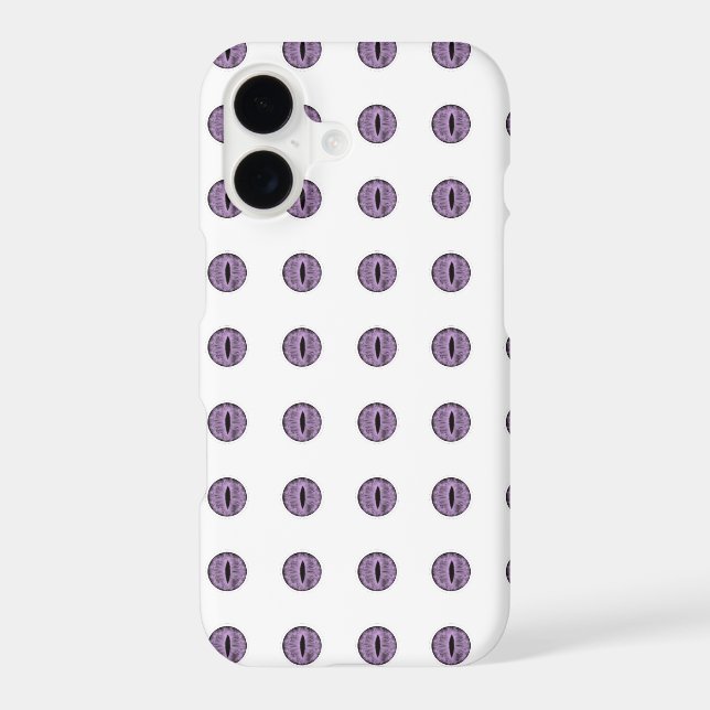 Halloween Purple Polka Dot Eyes iPhone Case (Back)