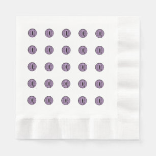 Halloween Purple Polka Dot Eyes Napkin
