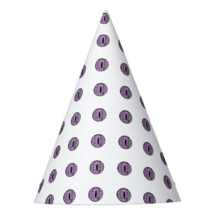 Halloween Purple Polka Dot Eyes Party Hat