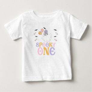 Halloween Purple Spooky One Halloween 1st Birthday Baby T-Shirt