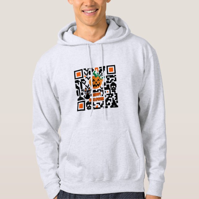 Halloween QR code Hoodie (Front)