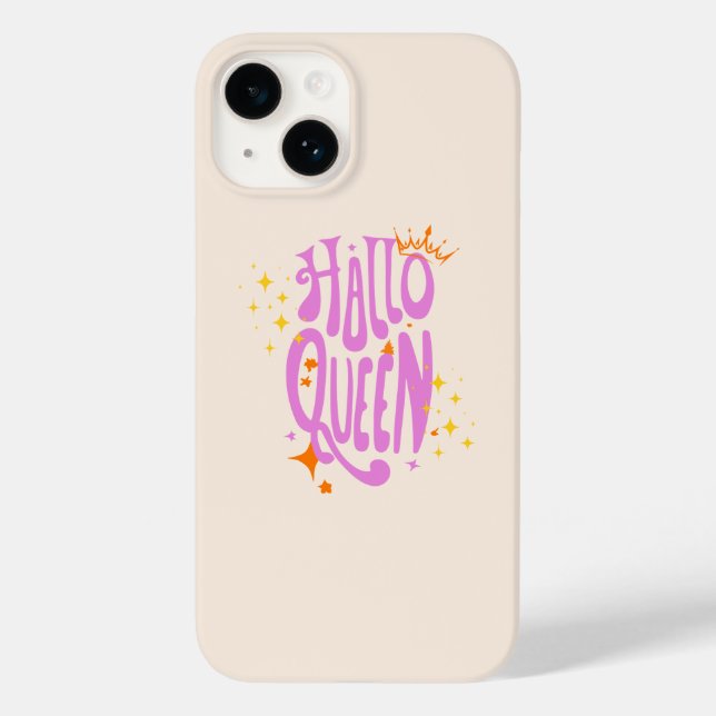 Halloween Queen, Halloqueen, Retro Halloween Art Case-Mate iPhone Case (Back)