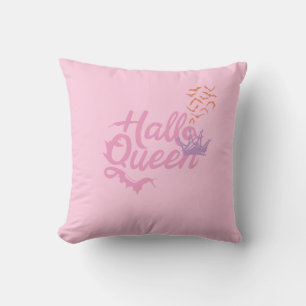 Halloween Queen, Halloqueen, Retro Halloween Art Cushion