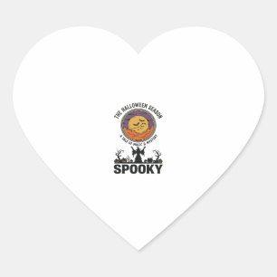 Halloween Queen Little Miss Retro Witch_1 Heart Sticker