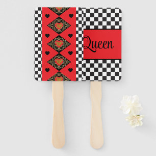 Halloween queen of hearts Women's  Hand Fan