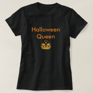 Halloween Queen Womens Black Tee Shirt