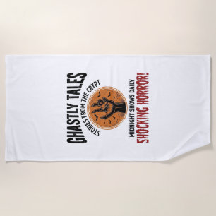 Halloween Quote Become Anything Scary Vintage_1 Beach Towel