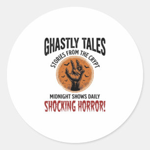 Halloween Quote Become Anything Scary Vintage_1 Classic Round Sticker